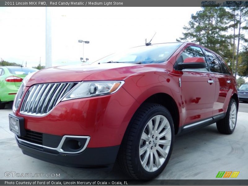 Red Candy Metallic / Medium Light Stone 2011 Lincoln MKX FWD