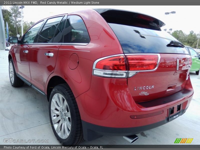 Red Candy Metallic / Medium Light Stone 2011 Lincoln MKX FWD