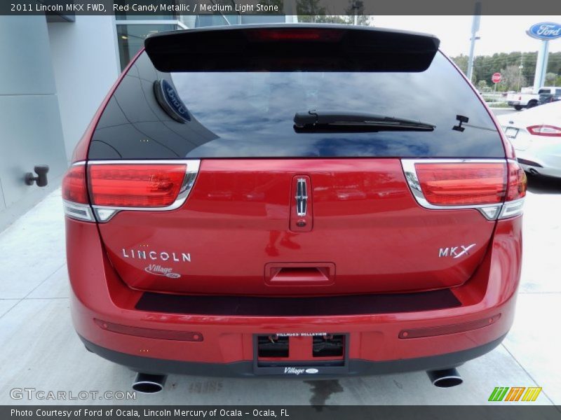 Red Candy Metallic / Medium Light Stone 2011 Lincoln MKX FWD