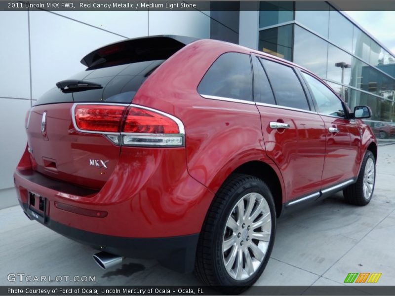 Red Candy Metallic / Medium Light Stone 2011 Lincoln MKX FWD
