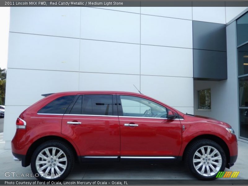 Red Candy Metallic / Medium Light Stone 2011 Lincoln MKX FWD