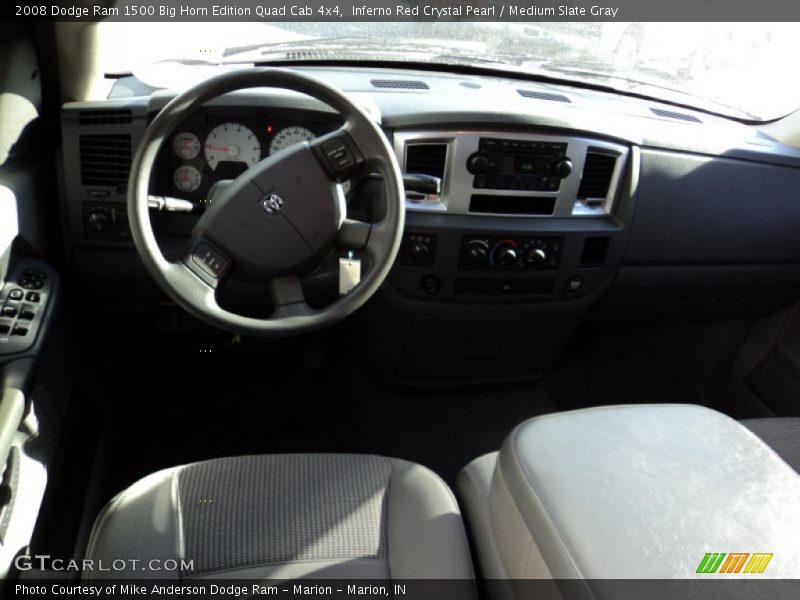 Inferno Red Crystal Pearl / Medium Slate Gray 2008 Dodge Ram 1500 Big Horn Edition Quad Cab 4x4