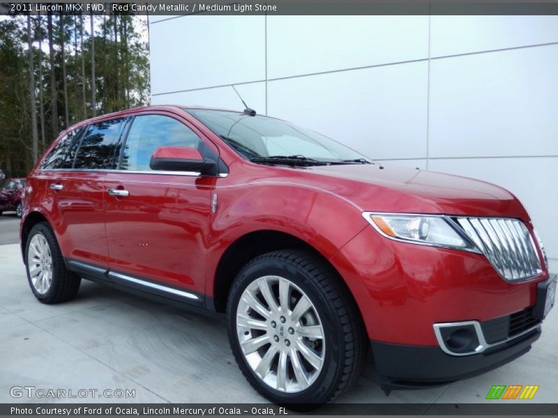 Red Candy Metallic / Medium Light Stone 2011 Lincoln MKX FWD
