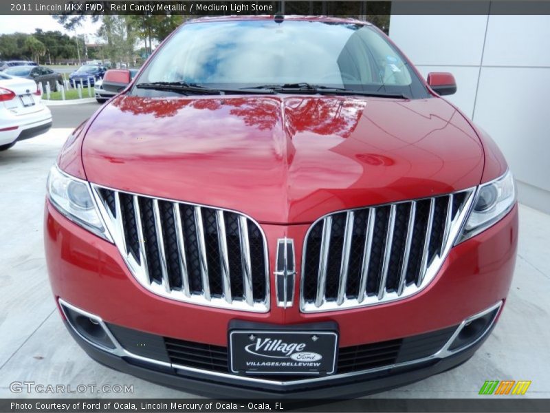 Red Candy Metallic / Medium Light Stone 2011 Lincoln MKX FWD