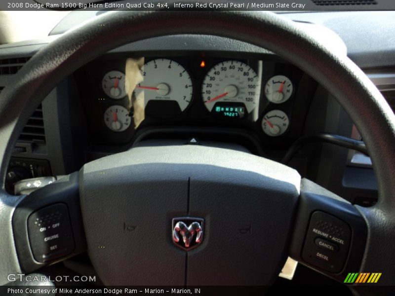 Inferno Red Crystal Pearl / Medium Slate Gray 2008 Dodge Ram 1500 Big Horn Edition Quad Cab 4x4
