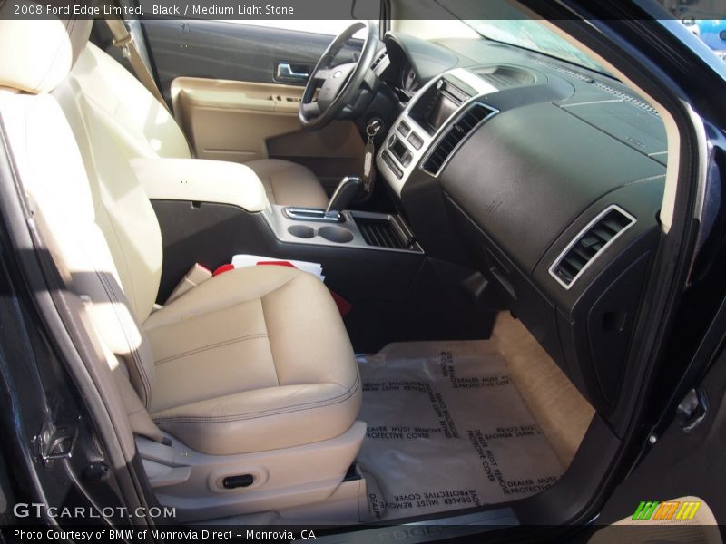 Black / Medium Light Stone 2008 Ford Edge Limited