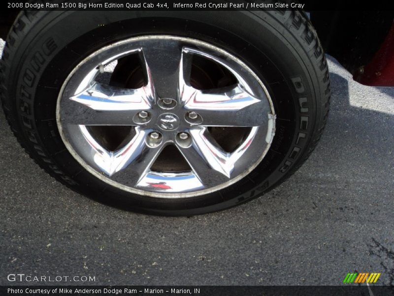 Inferno Red Crystal Pearl / Medium Slate Gray 2008 Dodge Ram 1500 Big Horn Edition Quad Cab 4x4