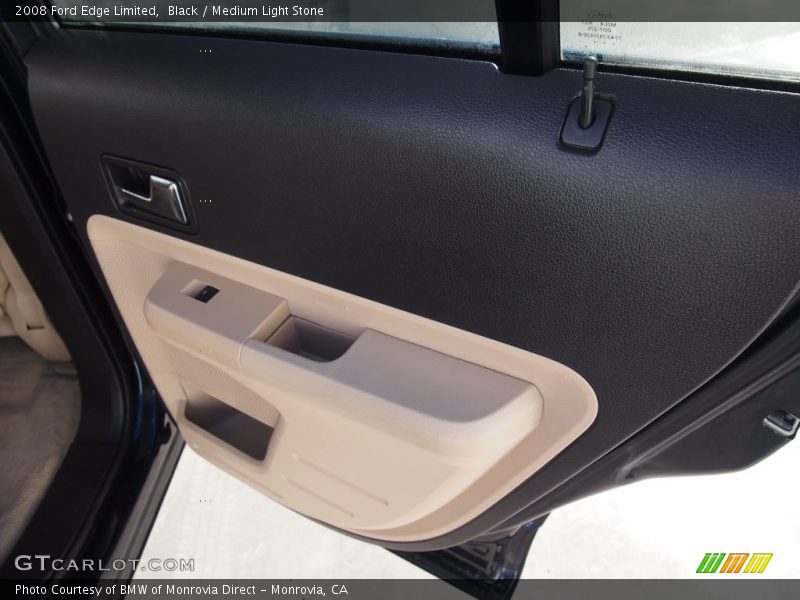 Black / Medium Light Stone 2008 Ford Edge Limited