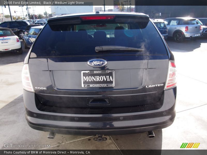 Black / Medium Light Stone 2008 Ford Edge Limited