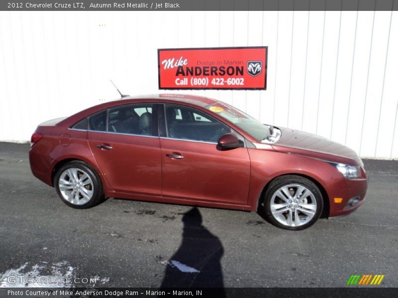 Autumn Red Metallic / Jet Black 2012 Chevrolet Cruze LTZ