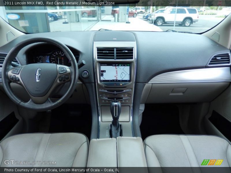 Red Candy Metallic / Medium Light Stone 2011 Lincoln MKX FWD