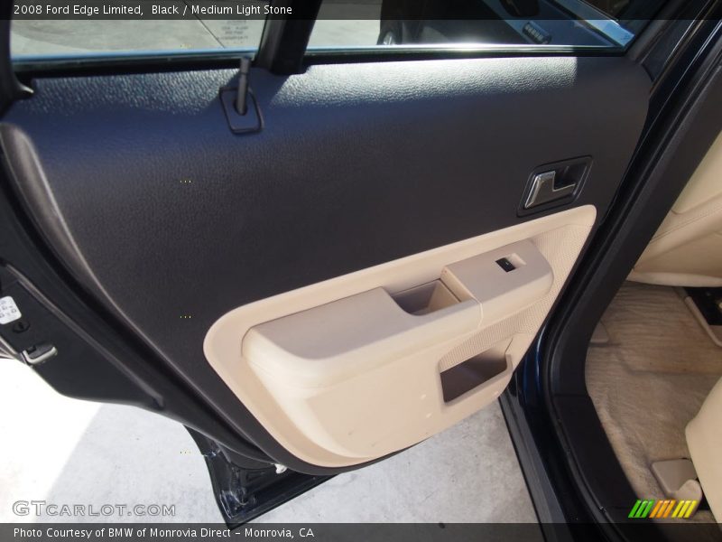Black / Medium Light Stone 2008 Ford Edge Limited