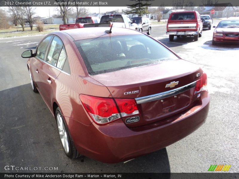 Autumn Red Metallic / Jet Black 2012 Chevrolet Cruze LTZ