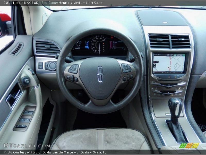Red Candy Metallic / Medium Light Stone 2011 Lincoln MKX FWD