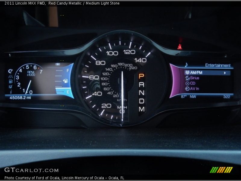 Red Candy Metallic / Medium Light Stone 2011 Lincoln MKX FWD
