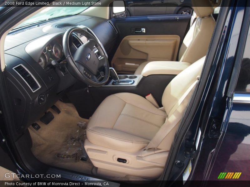 Black / Medium Light Stone 2008 Ford Edge Limited