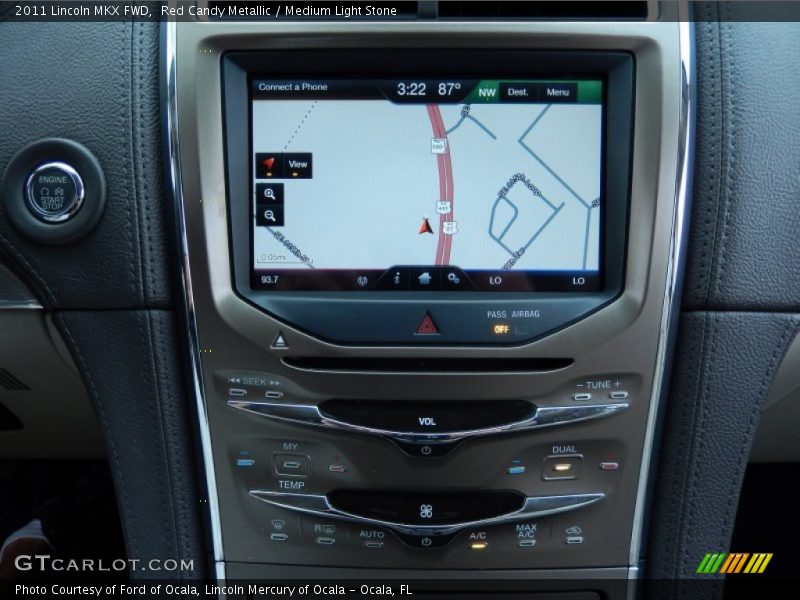 Red Candy Metallic / Medium Light Stone 2011 Lincoln MKX FWD