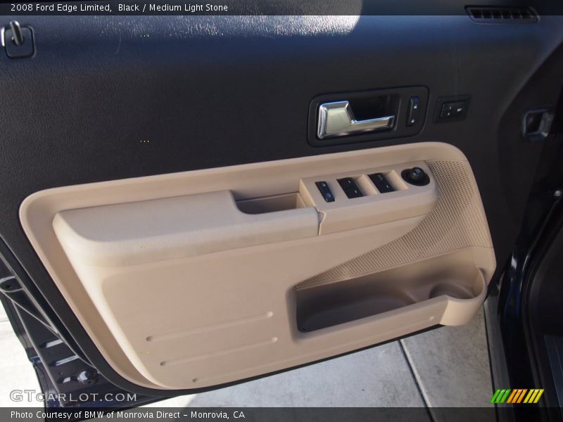 Black / Medium Light Stone 2008 Ford Edge Limited
