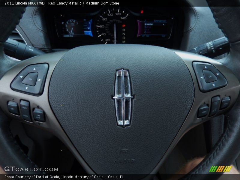 Red Candy Metallic / Medium Light Stone 2011 Lincoln MKX FWD