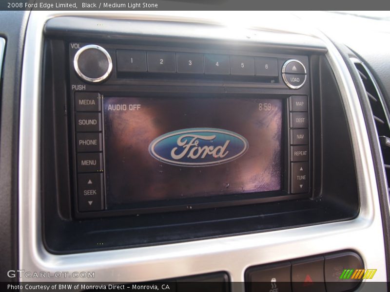 Black / Medium Light Stone 2008 Ford Edge Limited