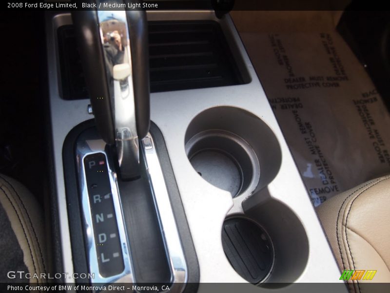 Black / Medium Light Stone 2008 Ford Edge Limited