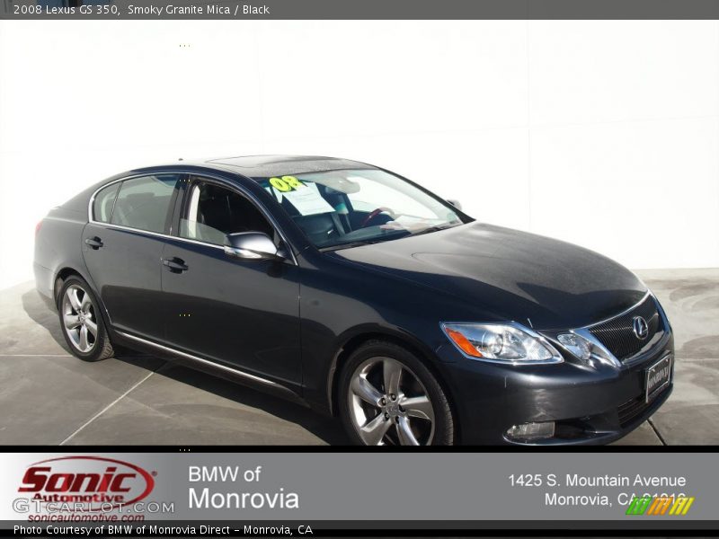 Smoky Granite Mica / Black 2008 Lexus GS 350