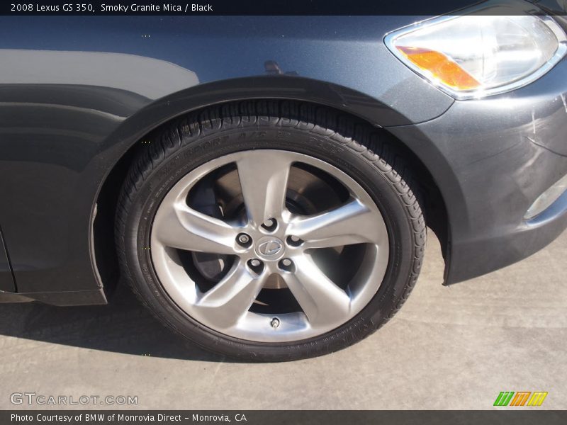 Smoky Granite Mica / Black 2008 Lexus GS 350