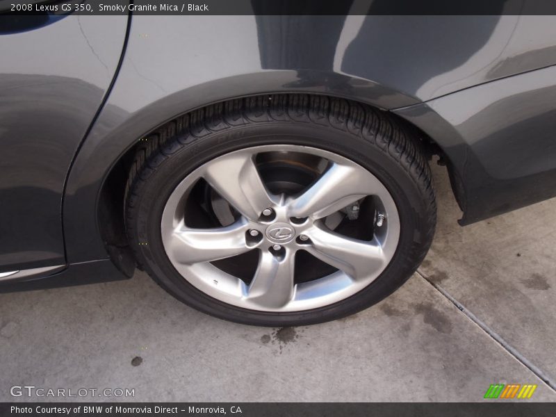 Smoky Granite Mica / Black 2008 Lexus GS 350