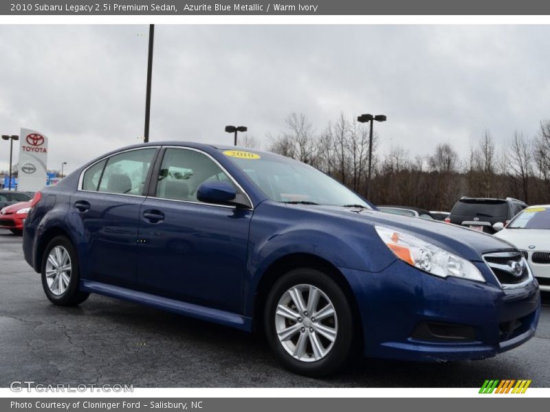 Azurite Blue Metallic / Warm Ivory 2010 Subaru Legacy 2.5i Premium Sedan