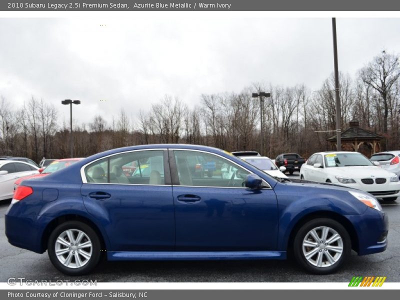 Azurite Blue Metallic / Warm Ivory 2010 Subaru Legacy 2.5i Premium Sedan