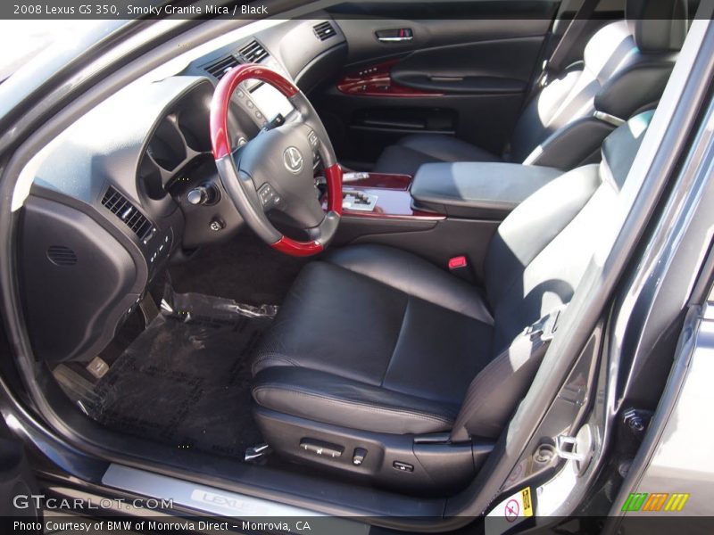 Smoky Granite Mica / Black 2008 Lexus GS 350