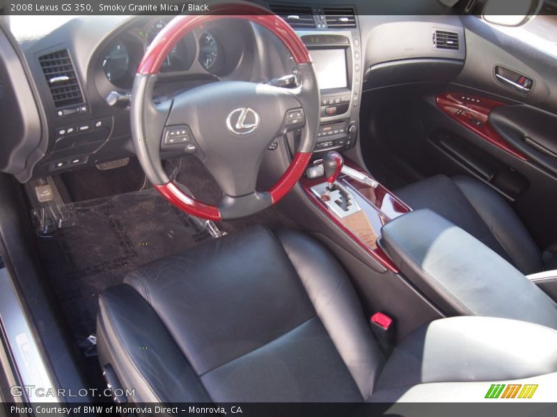 Smoky Granite Mica / Black 2008 Lexus GS 350