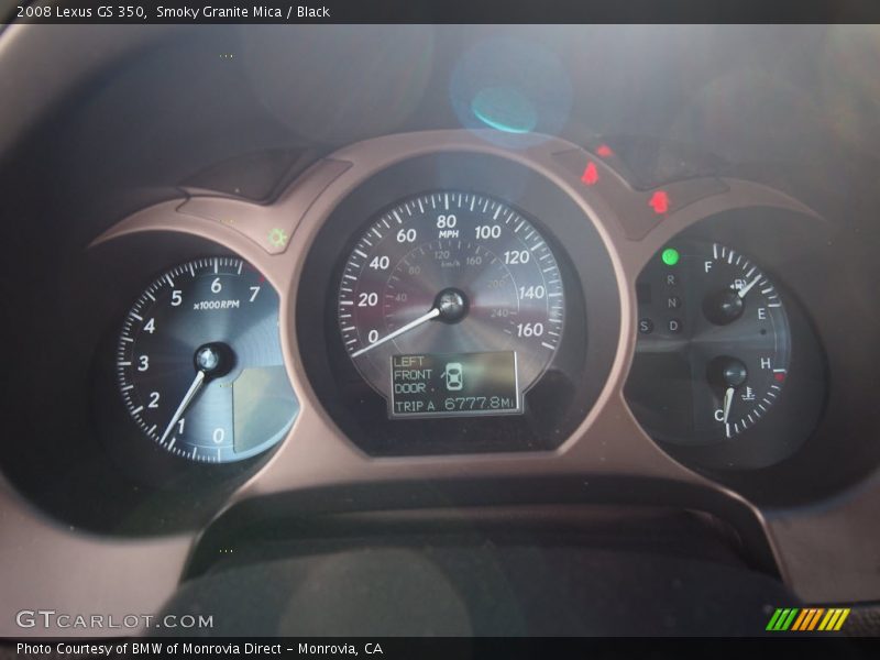 Smoky Granite Mica / Black 2008 Lexus GS 350