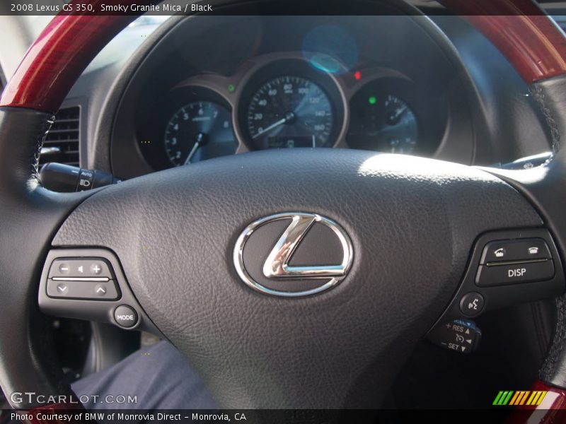 Smoky Granite Mica / Black 2008 Lexus GS 350