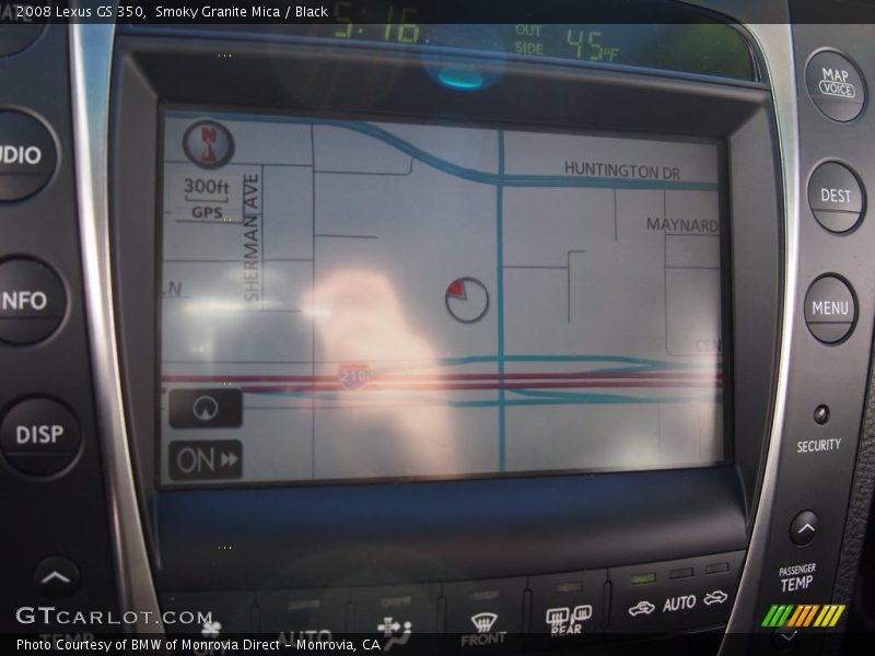 Smoky Granite Mica / Black 2008 Lexus GS 350