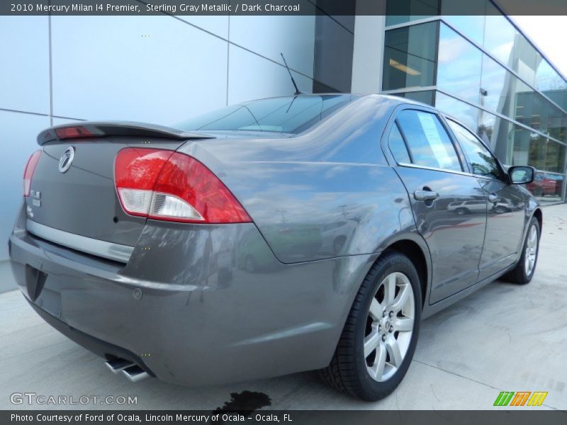 Sterling Gray Metallic / Dark Charcoal 2010 Mercury Milan I4 Premier