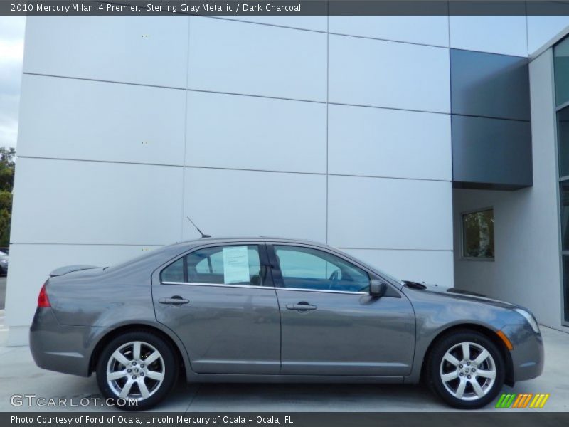 Sterling Gray Metallic / Dark Charcoal 2010 Mercury Milan I4 Premier