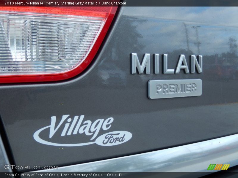 Sterling Gray Metallic / Dark Charcoal 2010 Mercury Milan I4 Premier