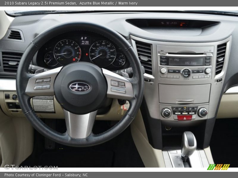 Azurite Blue Metallic / Warm Ivory 2010 Subaru Legacy 2.5i Premium Sedan
