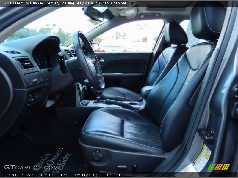Sterling Gray Metallic / Dark Charcoal 2010 Mercury Milan I4 Premier