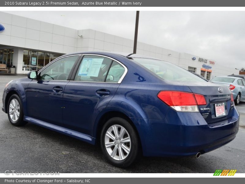Azurite Blue Metallic / Warm Ivory 2010 Subaru Legacy 2.5i Premium Sedan