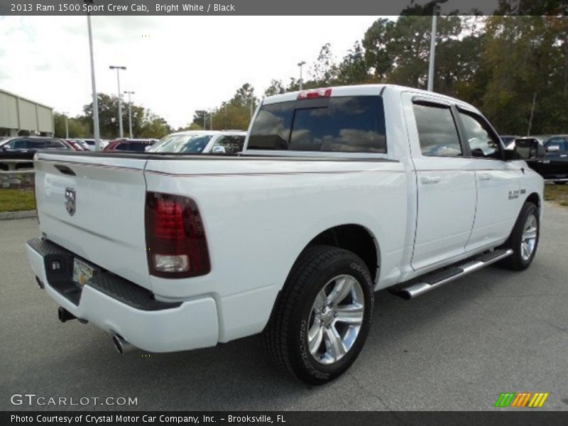 Bright White / Black 2013 Ram 1500 Sport Crew Cab