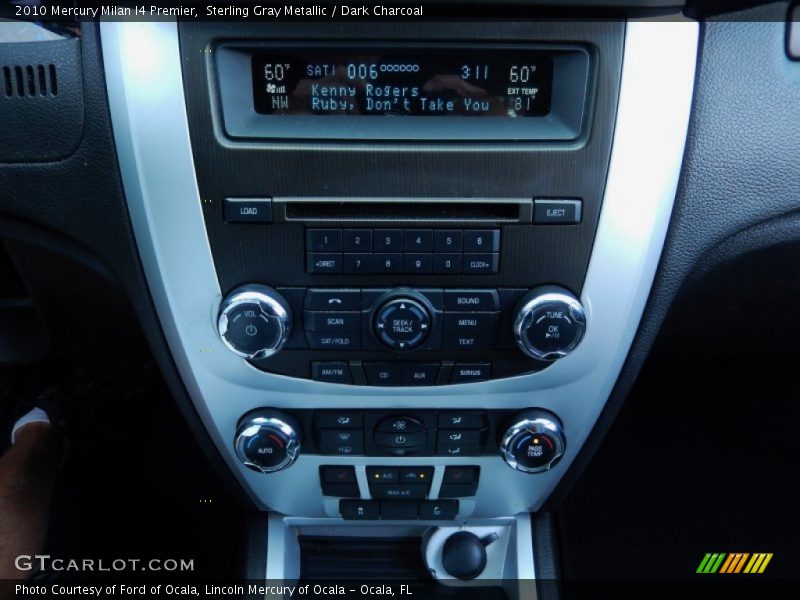 Sterling Gray Metallic / Dark Charcoal 2010 Mercury Milan I4 Premier