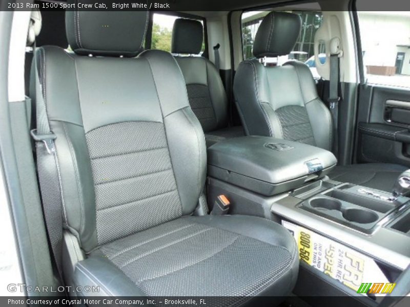 Bright White / Black 2013 Ram 1500 Sport Crew Cab