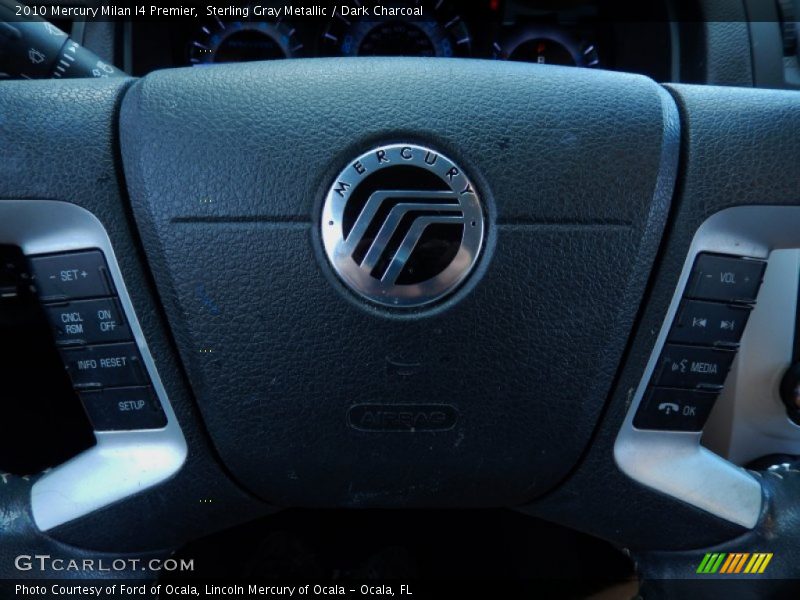 Sterling Gray Metallic / Dark Charcoal 2010 Mercury Milan I4 Premier