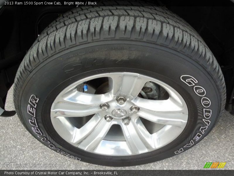 Bright White / Black 2013 Ram 1500 Sport Crew Cab