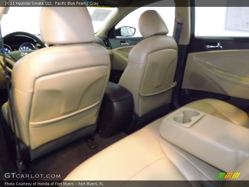 Pacific Blue Pearl / Gray 2011 Hyundai Sonata GLS