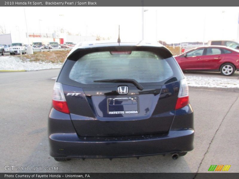Blackberry Pearl / Sport Black 2010 Honda Fit Sport