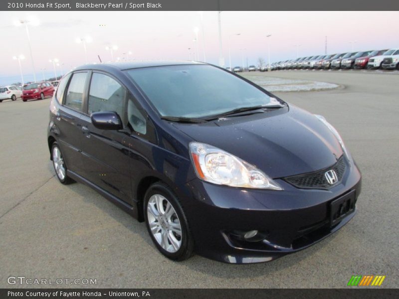 Blackberry Pearl / Sport Black 2010 Honda Fit Sport