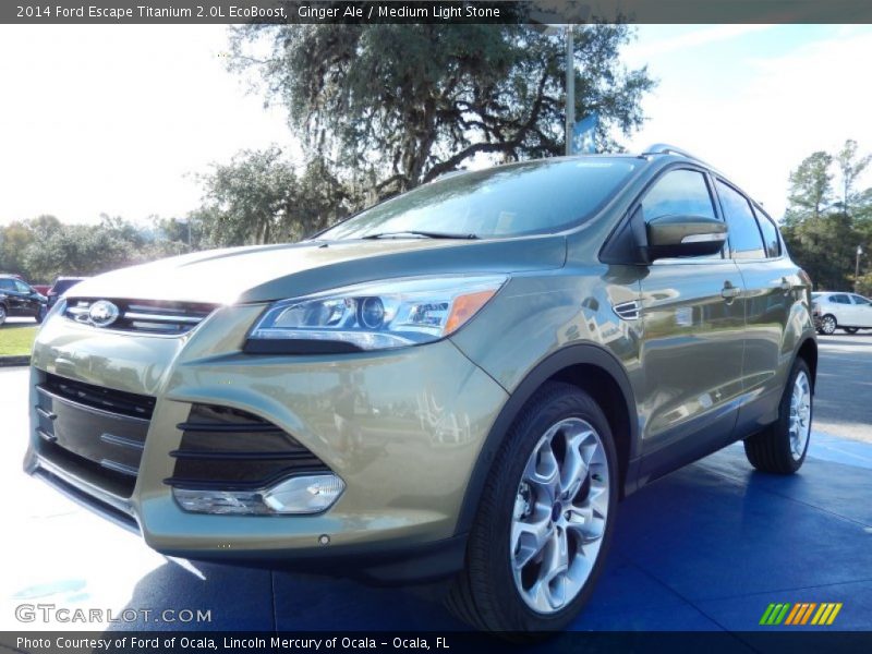 Ginger Ale / Medium Light Stone 2014 Ford Escape Titanium 2.0L EcoBoost